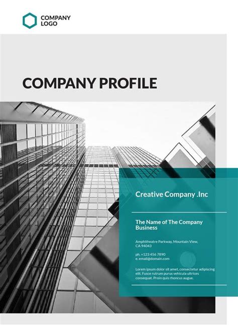 Creative Company Profile Template Free Download | HQ Template Documents