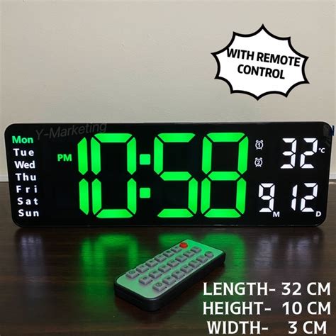 (6629) LARGE Digital Remote Control with COUNTDOWN & TIMER with Alarm ...