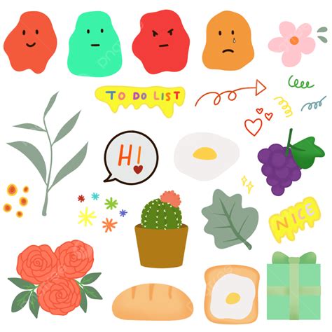 Cute Diary Stickers, Cute Clipart, Diary Clipart, Cute Sticker PNG Transparent Clipart Image and ...