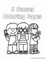 Collection Of 5 Senses Coloring Pages  Free Printable sketch template