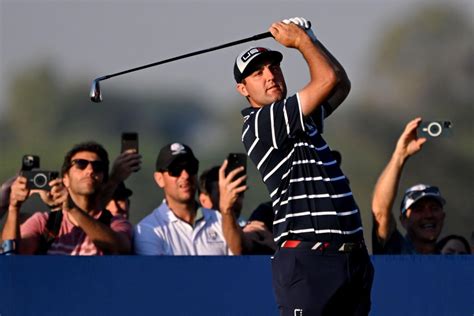 Jon Rahm reacts to Scottie Scheffler's PGA Tour Player Of The Year Award