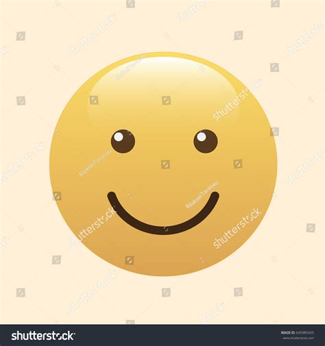 Emoticon Icon Emoji Isolated On Beige Stock Vector (Royalty Free) 645985435 | Shutterstock