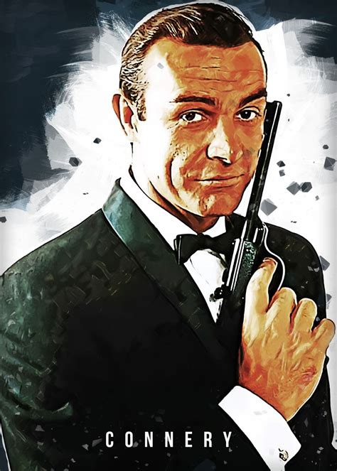 'James Bond Sean Connery' Poster by Fasata Design | Displate | James ...