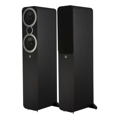 Q ACOUSTICS 3050i Floorstanding Speakers 44Hz - 30kHz 91dB Matte Black (Pair) - Audiophonics