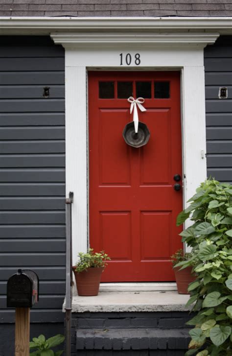 Red front door design ideas + inspiration - Christina Maria Blog