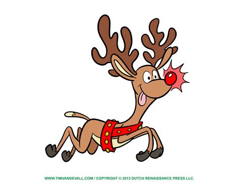 Free reindeer clipart, template, & coloring pages for kids