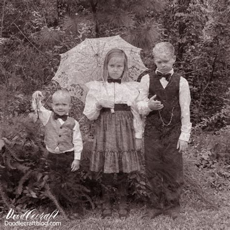 Victorian Ghost Children Halloween Photograph Editing Tutorial