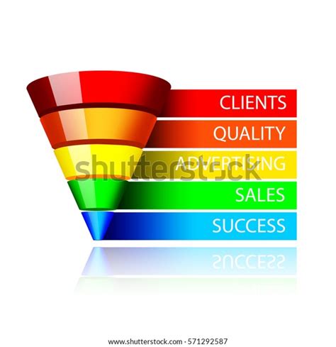 Marketing Sales Funnel Stock Vector (Royalty Free) 571292587 | Shutterstock