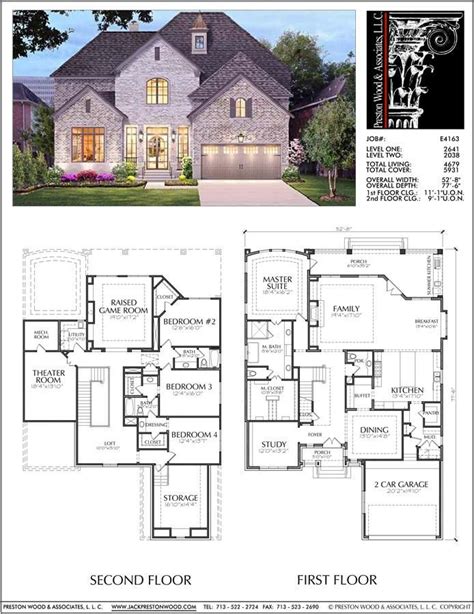 Unique Two Story House Plan, Floor Plans for Large 2 Story Homes, Desi ...