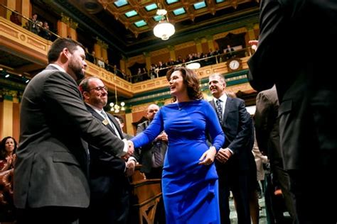 Gretchen Whitmer responds to comments about her blue dress