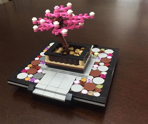 Cherry blossom bonsai garden : r/lego