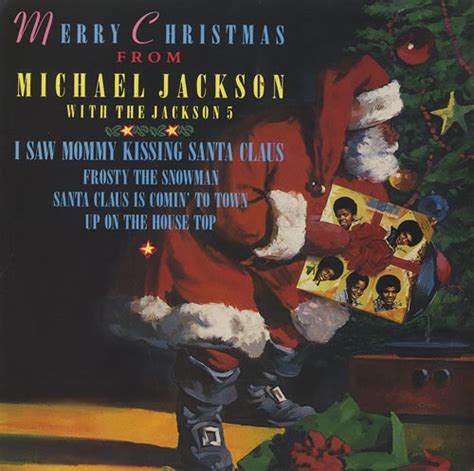 Michael Jackson I Saw Mommy Kissing Santa Claus UK 7" vinyl single (7 inch record / 45) (34666)