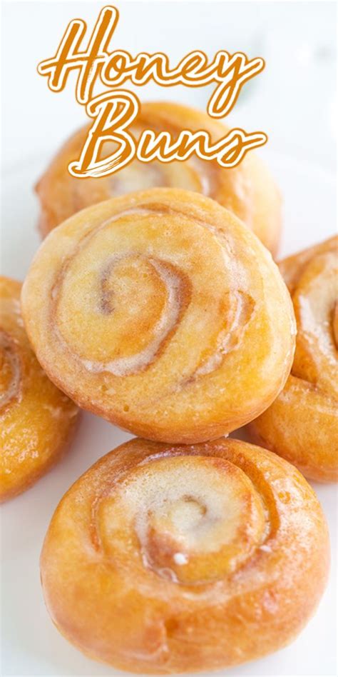 Glazed Honey Buns - These homemade honey buns are a cross between a ...