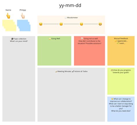 Template for Efficient One-On-One Meetings