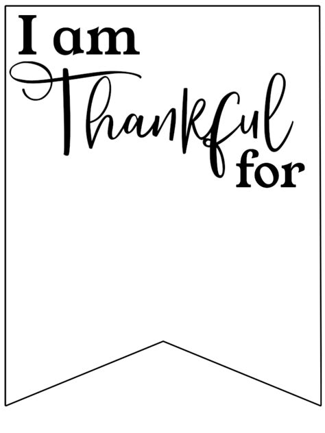 I am Thankful for Printable Banner - Paper Trail Design