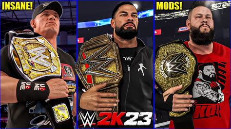 WWE 2K23: Best Title Belts Mods That Hit Even Stronger! - YouTube