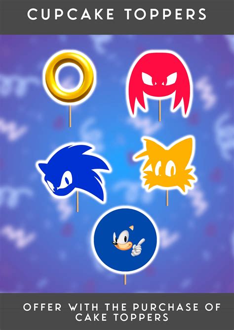 Birthday Sonic the Hedgehog Cake Topper Sonic Cake Topper Sonic Party ...