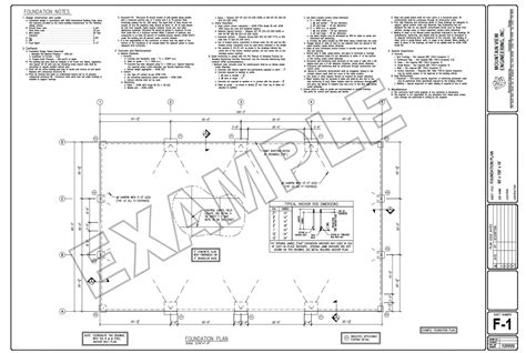 Metal Building Foundation Drawings