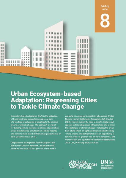 Urban Ecosystem-based Adaptation: Regreening Cities to Tackle Climate Change | Global ...