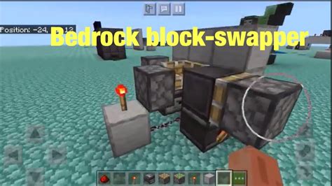 Simple bedrock block swapper - YouTube