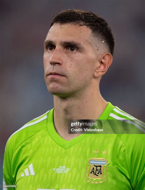 Argentina goalkeeper Emiliano Martinez during the FIFA World Cup ...