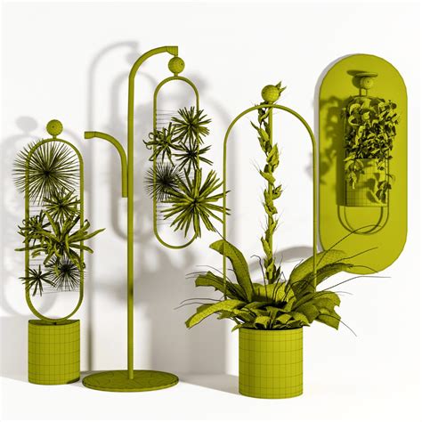 Indoor Plants Set03 - 3D Model for VRay, Corona