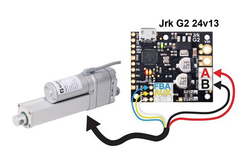 Glideforce MD122004-P Medium-Duty Linear Actuator with Feedback: 100kgf, 4" Stroke, 0.58"/s, 12V ...