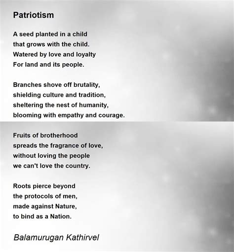 Patriotism Poem by Balamurugan Kathirvel - Poem Hunter