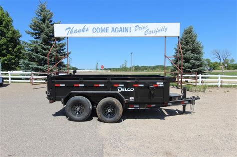 2022 Delco Trailers 7x14 Dump Trailer | Featherlite Horse and Livestock Trailers