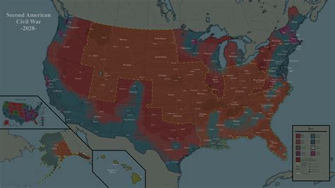 Second American Civil War - FICTIONAL SCENARIO : r/imaginarymaps