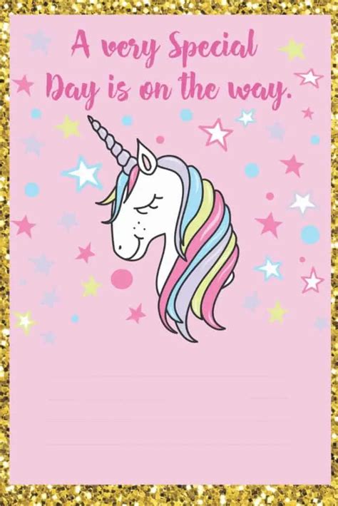 Unicorn Birthday Invitations - Free Printables - Party with Unicorns