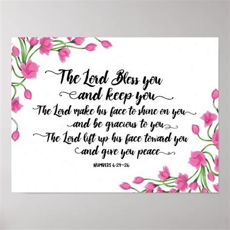 The Lord Bless you and Keep You Art Print | Zazzle.com