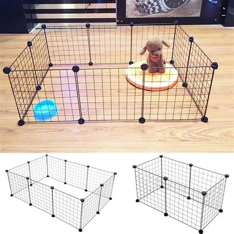 Foldable 6/10 Panels Pet Dogs Playpen Crate Fence Puppy Kennel House ...