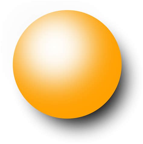 Free Yellow Ball Cliparts, Download Free Clip Art, - Orange Ping Pong Ball Png Transparent Png ...