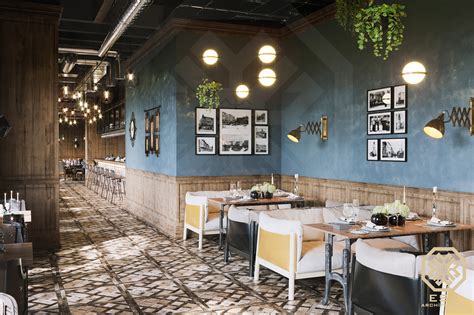 Loft Style Restaurant on Behance