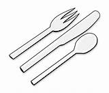 Silverware Coloring Pages Sketch Page sketch template