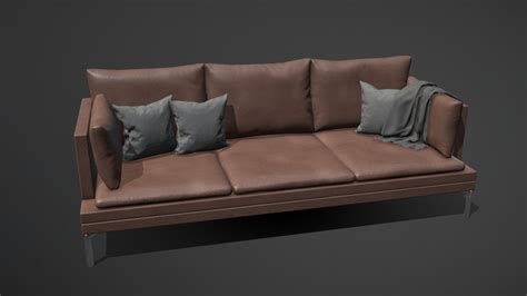 Leather Couch - Download Free 3D model by Blaž Mraz (@Mraz3D) [82a393a ...