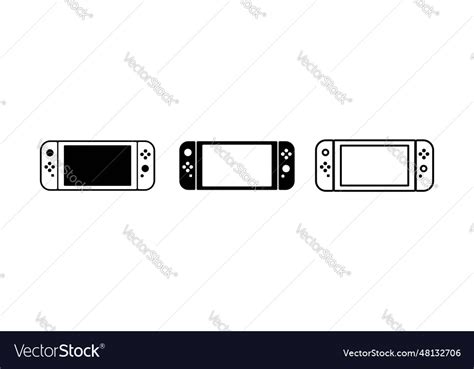 Nintendo switch game controller design template Vector Image