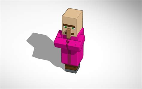 3D design simple cleric villager minecraft | Tinkercad