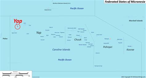 Yap Map | Micronesia | Detailed Maps of Yap Island