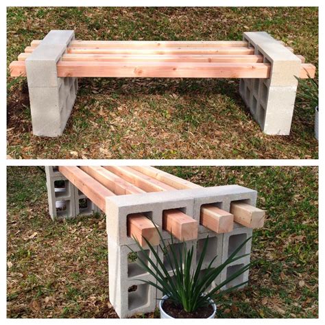 DIY Cinder Block Bench - Fab Everyday | Backyard furniture, Diy garden, Outdoor projects