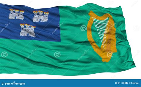 Isolated Dublin City Flag stock illustration. Illustration of wave ...