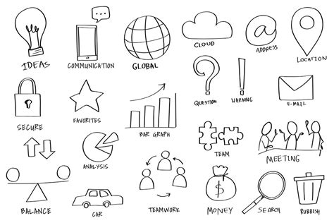 Hand drawn various symbol elements vector set | premium image by rawpixel.com / busbus Bullet ...