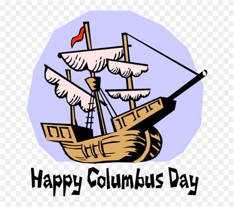 Transparent Happy Columbus Day Clipart - Christopher Columbus Boat Clipart - Png Download ...