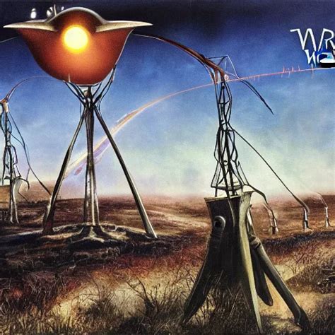 War of the Worlds Tripod, Jeff Wayne Album Art | Stable Diffusion