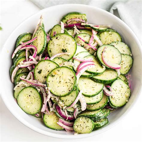 Easy Cucumber Salad - Princess Pinky Girl