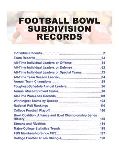 FOOTBALL BOWL SUBDIVISION RECORDS / football-bowl-subdivision-records ...