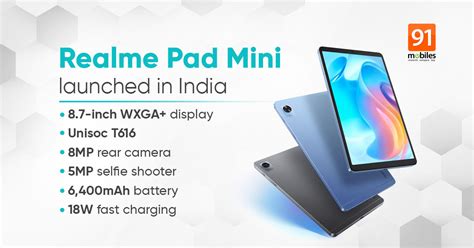 Realme Pad Mini launched in India: price, specifications, sale date