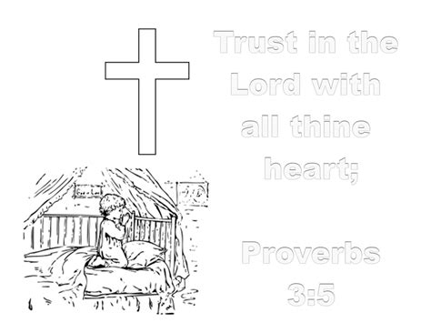 Prayer - Trust in the Lord | Coloring Pages ~ Sunday School Lessons of Plenty