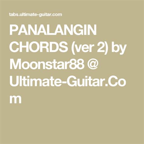 Panalangin Ukulele Chords